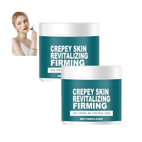 Crème réparatrice pour la peau crépue,hydratante et raffermissante pour le visage et le corps, raffermit la peau relâchée, ré...