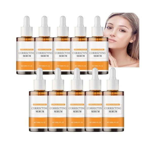 Sérum correcteur décoloration, sérum niacinamide, crème hydratante pour le visage pour, sérums hydratants, teint inégal, domm...