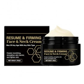 Crème visage raffermissante pour hommes, hydratante pour réduire les rides et ridules pour un aspect plus lisse, répare les p...