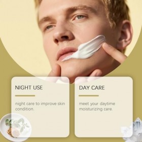 Crème visage raffermissante pour hommes, hydratante pour réduire les rides et ridules pour un aspect plus lisse, répare les p...