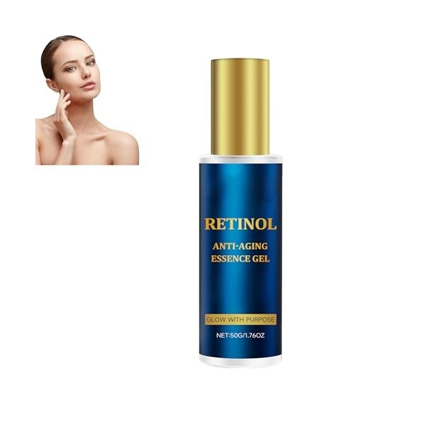 Sérum hydratant au rétinol pour le visage - Crème anti-âge - Crème lifting du cou - Essence anti-rides profonde - Traitement ...