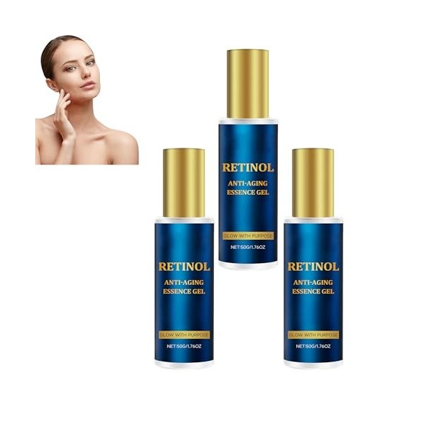 Sérum hydratant au rétinol pour le visage - Crème anti-âge - Crème lifting du cou - Essence anti-rides profonde - Traitement ...