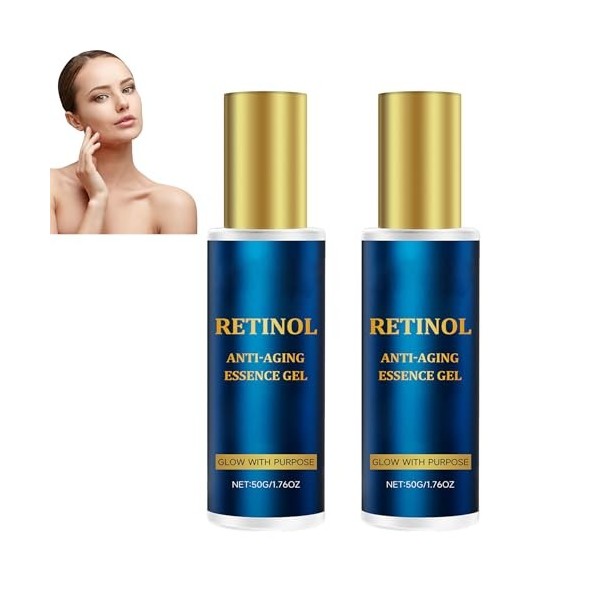 Sérum hydratant au rétinol pour le visage - Crème anti-âge - Crème lifting du cou - Essence anti-rides profonde - Traitement ...