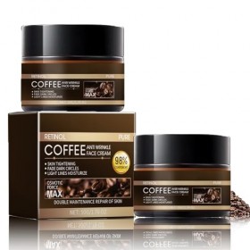 Crème hydratante au rétinol à la caféine, crème anti-rides, crème au rétinol contre les rides, crème hydratante à la caféine,...