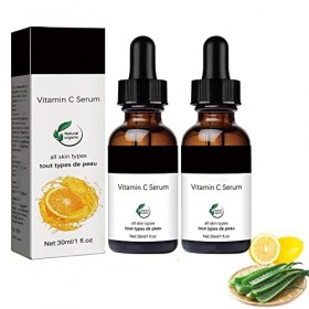 2PCS Vitamin C Serum, Vitamin C Serum for Face Dark Spots, Vitamin C Serum For Face with Hyaluronic Acid
