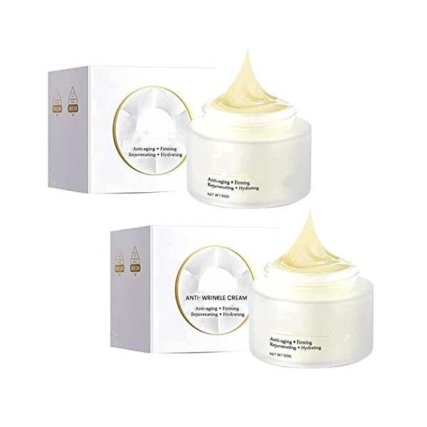Firming Cream, Collagen Anti Aging Cream,Face Firming Cream Tightening Lifting Sagging Skin 2pcs Crème Jour et Nuit