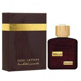LATTAFA Ramz Lattafa Gold Eau de Parfum 100 ml Unisexe Notes de parfum : Fruité, Bois, Ambre et Vanille Noix de parfum