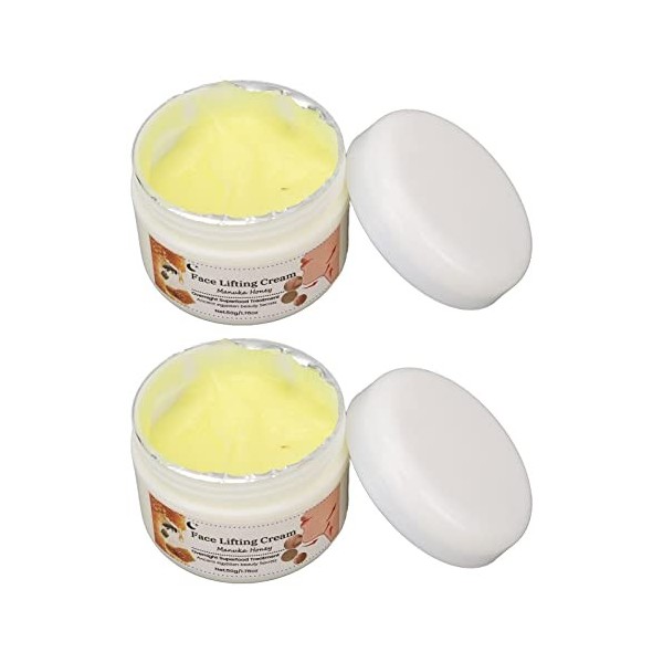 Crème de Levage Hydratante pour le Visage, 2 Pièces Crème de Levage pour le Visage Massant la Crème Hydratante Longue Durée p
