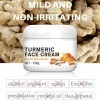 Crème pour le visage au curcuma, crème pour le visage au curcuma sans danger nourrissante blanchissant éclaircir réduire les 