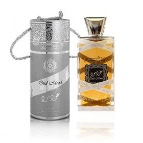 Oud wood silver de lattafa pour homme et femme 100ml