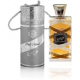 Oud wood silver de lattafa pour homme et femme 100ml