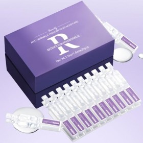Sérum Éclaircissant Visage en Ampoules Jetables – 2 Boîtes de 30 Ampoules Rétinol – Facial Serum Puissant Éclaircissant pour 