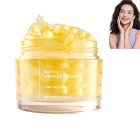 Crème en capsules au collagène et au rétinol, soin hydratant visage anti-âge au rétinol et au collagène, hydrate en profondeu