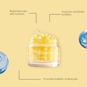 Crème en capsules au collagène et au rétinol, soin hydratant visage anti-âge au rétinol et au collagène, hydrate en profondeu