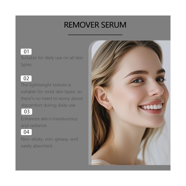 Sérum anti-taches brunes Sérum visage Rollerball Roller 360 ° Sérums anti-taches brunes Lotion hydratante à absorption rapide...