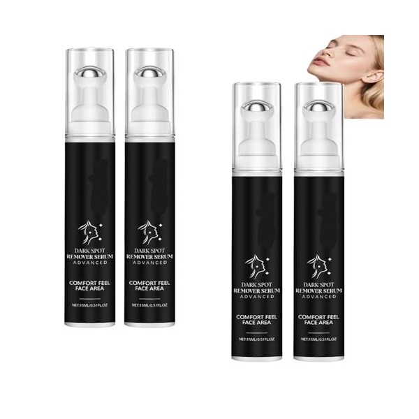 Sérum anti-taches brunes Sérum visage Rollerball Roller 360 ° Sérums anti-taches brunes Lotion hydratante à absorption rapide...