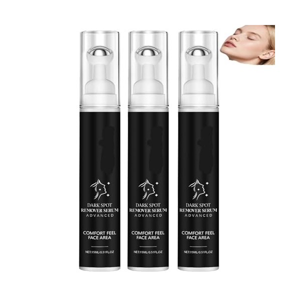 Sérum anti-taches brunes Sérum visage Rollerball Roller 360 ° Sérums anti-taches brunes Lotion hydratante à absorption rapide...