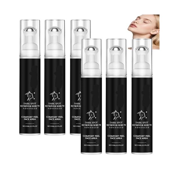 Sérum anti-taches brunes Sérum visage Rollerball Roller 360 ° Sérums anti-taches brunes Lotion hydratante à absorption rapide...