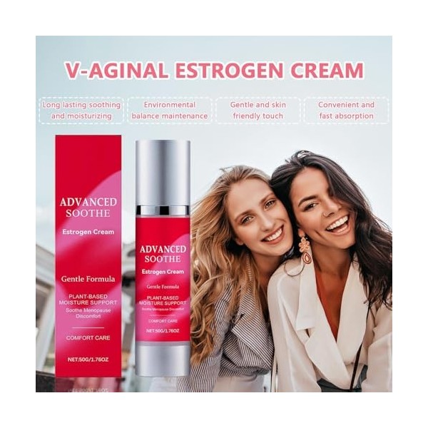 Estrogen Cream - Gentle Private Skin Nourishing Lotion, For Daily | Hydrating Menopause Lotion, Skin Care Products For Indoor
