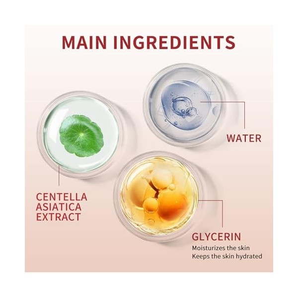 Correctrice De Couleur, Crème CC Avec Centella Asiatica,Perfecteur Et Correcteur De Teint Couvrant Les Imperfections Crème Hy