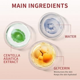 Correctrice De Couleur, Crème CC Avec Centella Asiatica,Perfecteur Et Correcteur De Teint Couvrant Les Imperfections Crème Hy