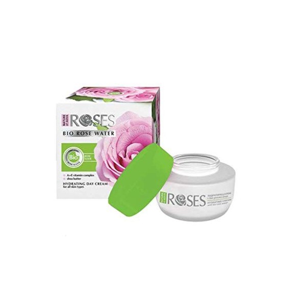 Crème de jour hydratante à leau de rose bio 50 ml