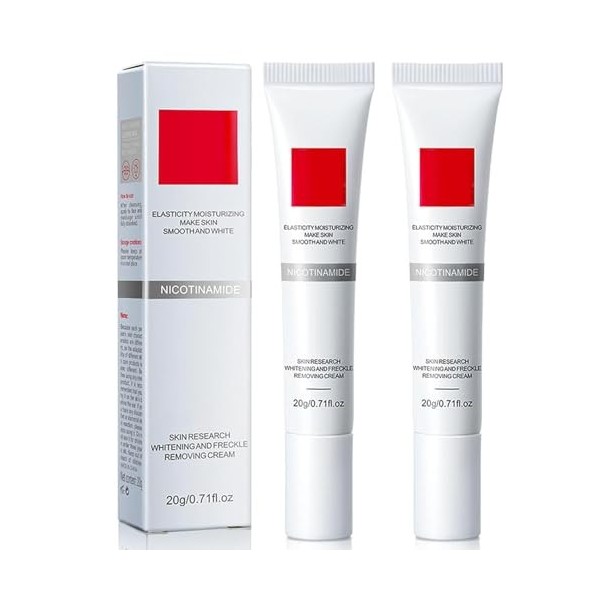 Crème éclaircissante, Crèmes éclaircissantes pour la peau, Peau uniforme, Éclaircissante et hydratante 2pcs