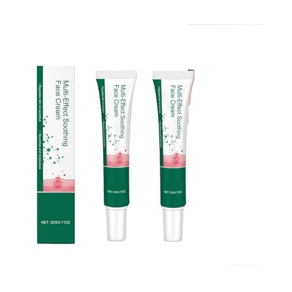 Crème apaisante multi-effets pour visage, soin hydratant pour peaux sensibles, crème raffermissante anti-âge, crème confort r