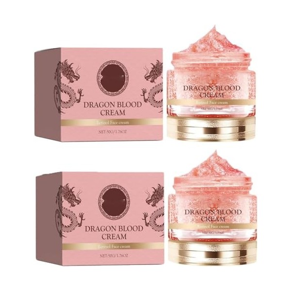 Dragons Blood Easy Cream, Retinol Placenta Dragon Blood Cream, Retinol Face Cream,Anti Wrinkle Retinol Serum for All Skin Typ...