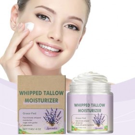 Crème Hydratante au Suif de Bœuf pour le Visage et le Corps, Hydratant Au Suif de Boeuf pour Soulager Les Tiraillements, pour