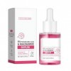 Sérum éclaircissant avec 5% d’acide tranexamique, niacinamide et arbutine – formule hydratante à l’extrait de rose, atténue l...