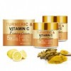 Crème pour le visage au curcuma à la vitamine C – Puissante crème pour le visage 10 % de vitamine C contre les taches sombres...