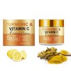 Crème pour le visage au curcuma à la vitamine C – Puissante crème pour le visage 10 % de vitamine C contre les taches sombres...