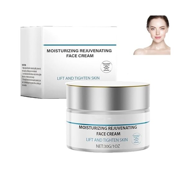 Crème hydratante revitalisante, hydratante en profondeur, raffermissante et liftante, lisse les rides et ridules, illumine le...