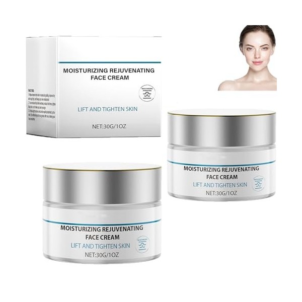 Crème hydratante revitalisante, hydratante en profondeur, raffermissante et liftante, lisse les rides et ridules, illumine le...