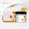 Crème hydratante visage au calendula, soin apaisant et doux pour peaux sensibles, irritées et sèches, baume hydratant non gra...