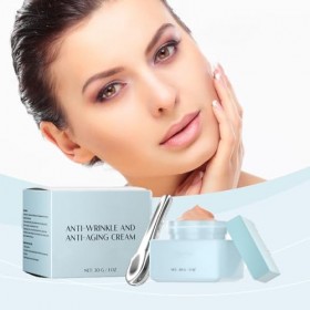 Sérum anti-rides et crème anti-âge pour une élimination instantanée des rides, sérum hydratant pour raffermir et lisser la pe...