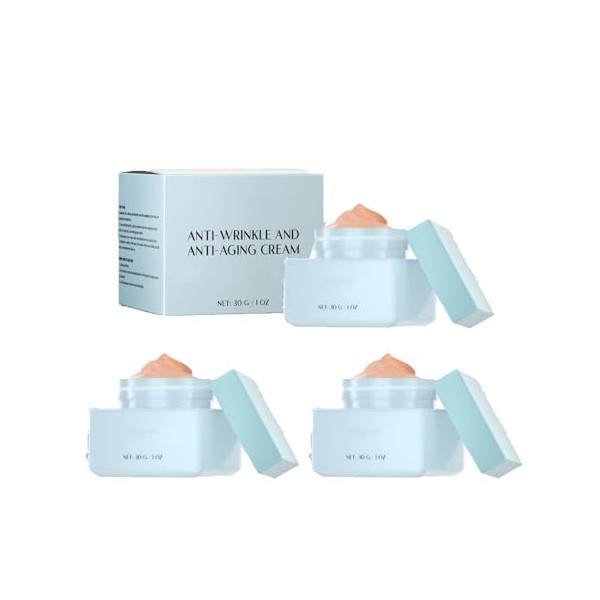 Sérum anti-rides et crème anti-âge pour une élimination instantanée des rides, sérum hydratant pour raffermir et lisser la pe...