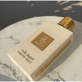 Eau de Parfum Forever White 60 ml Fragrance Arab de Dubai Pour Femme En Note: Musc Blanc, Vanille, Safran, Poudrée et Féve de