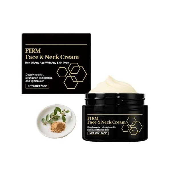 Crème visage raffermissante pour hommes, anti-âge et hydratante, répare les peaux sèches et rugueuses, réduit les rides et ri...