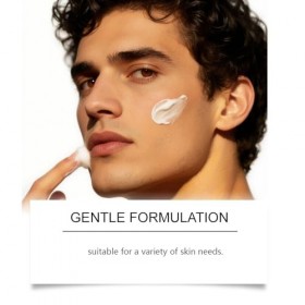 Crème visage raffermissante pour hommes, anti-âge et hydratante, répare les peaux sèches et rugueuses, réduit les rides et ri...