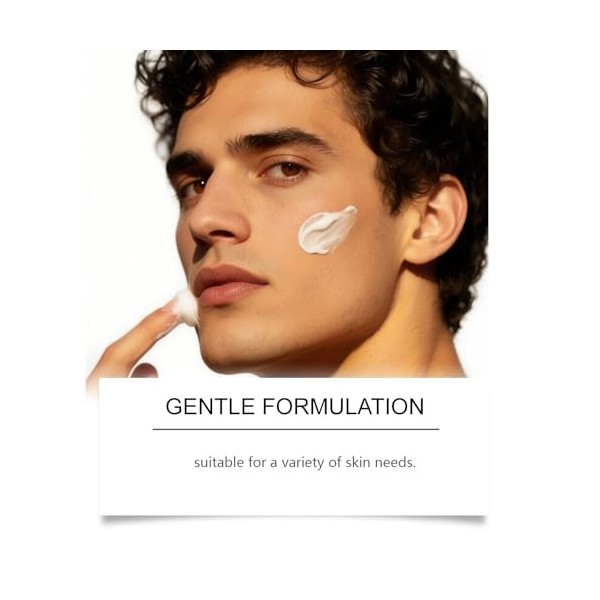 Crème visage raffermissante pour hommes, anti-âge et hydratante, répare les peaux sèches et rugueuses, réduit les rides et ri...
