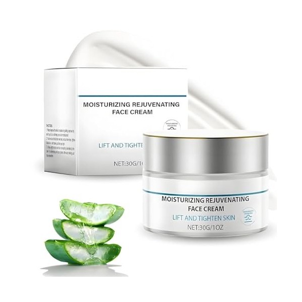 Age Defiance Crème Moisturizer with Retinol & Hyaluronic Acid, Retinol Anti-Wrinkle Moisturizer, Instant Face Lift Cream for ...