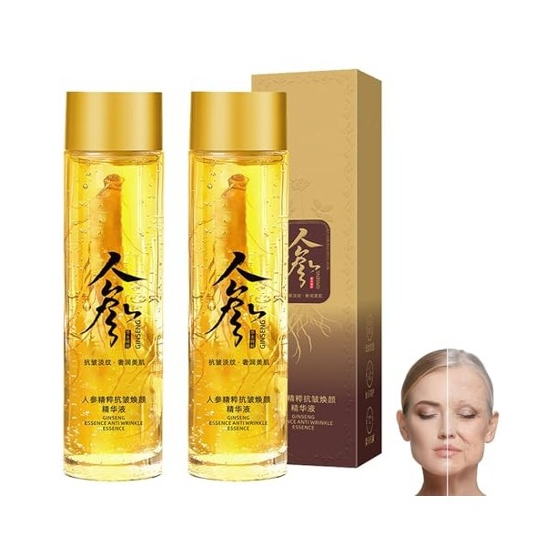 Peptide Anti-Wrinkle Ginseng Serum, Hydration Ginseng Oil Essence Water, Ginseng Anti Wrinkle Serum, Ginseng Serum for Tighte...