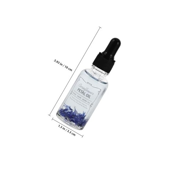 Healvian Huile Essentielle De Bleuet 100% Végétale 50 Ml Soin Visage Corps Et Cheveux Hydratante Apaisante Parfum Floral Usag