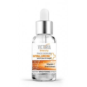 Victoria Beauty Sérum hyaluronique hautement dosé avec vitamine C, sérum anti-âge à lacide hyaluronique avec bave descargot