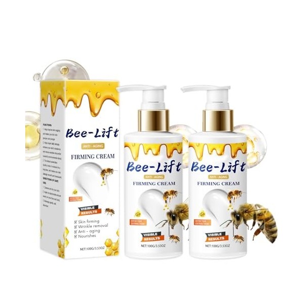 Crème raffermissante au venin dabeille - Crème douce, nourrissante, hydratante et amincissante pour les ridules