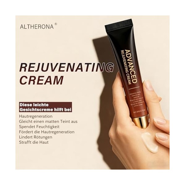 Lot de 2 crèmes anti-rides pour le visage, crème rajeunissante, hydratante et réparatrice, anti-âge pour peau sèche