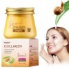 Crème de Collagène à l’Extrait d’Escargot, Crème De Collagène, 80g Crema Anti-Rides Hydratante Visage, Améliore l’Élasticité,