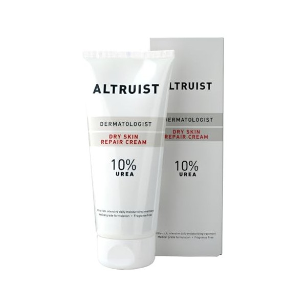 ALTRUIST. Dermatologist Dry Skin Repair Cream 10% Urea – Hydratant de qualité médicale avec glycérine et urée par Dr Andrew B